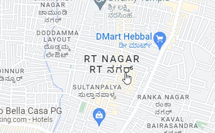 RT Nagar Bengaluru